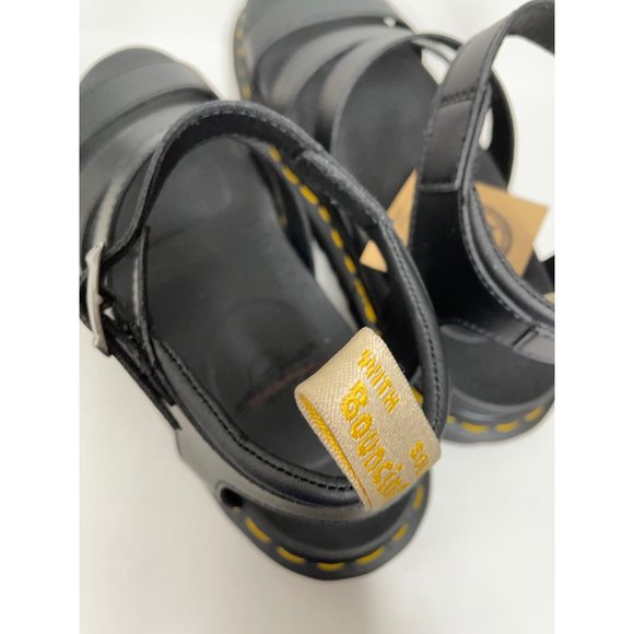 Dr Doc Martens Black Blaire Vegan Gladiator Sandals Size 38 US 7 NWT - Picture 5 of 7